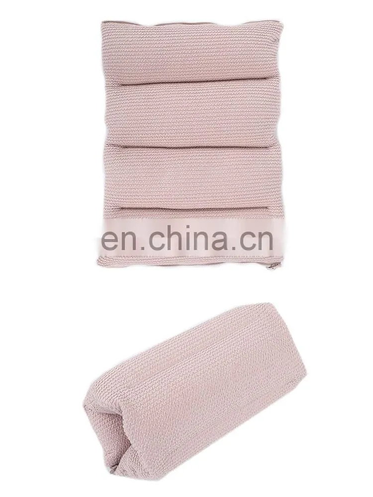 New design Chinese dining chair cushions beige four folded multi function polystyrene folding seat cushion with zipper