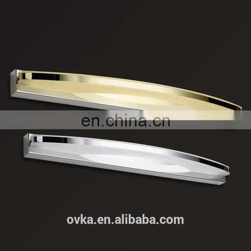 Mirror Light fashion hotel bathroom LED wall lamp stainless steel lights
