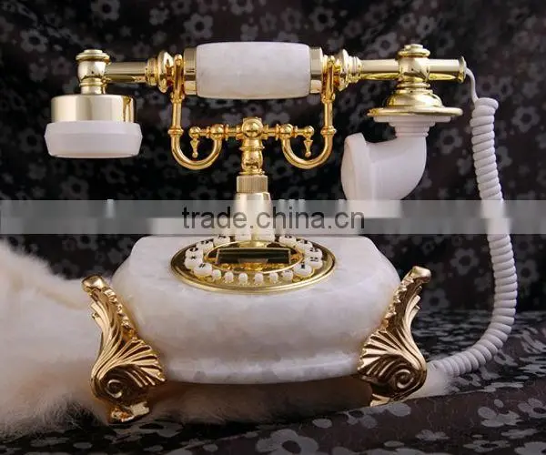Fancy caller id landline marble antique telephone
