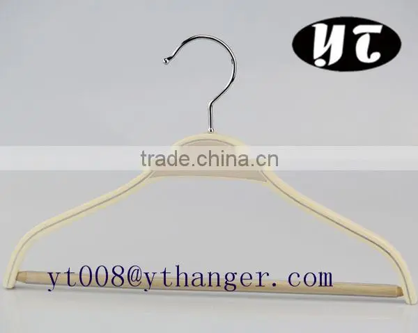beauty and practical shop display laminated hanger with bar