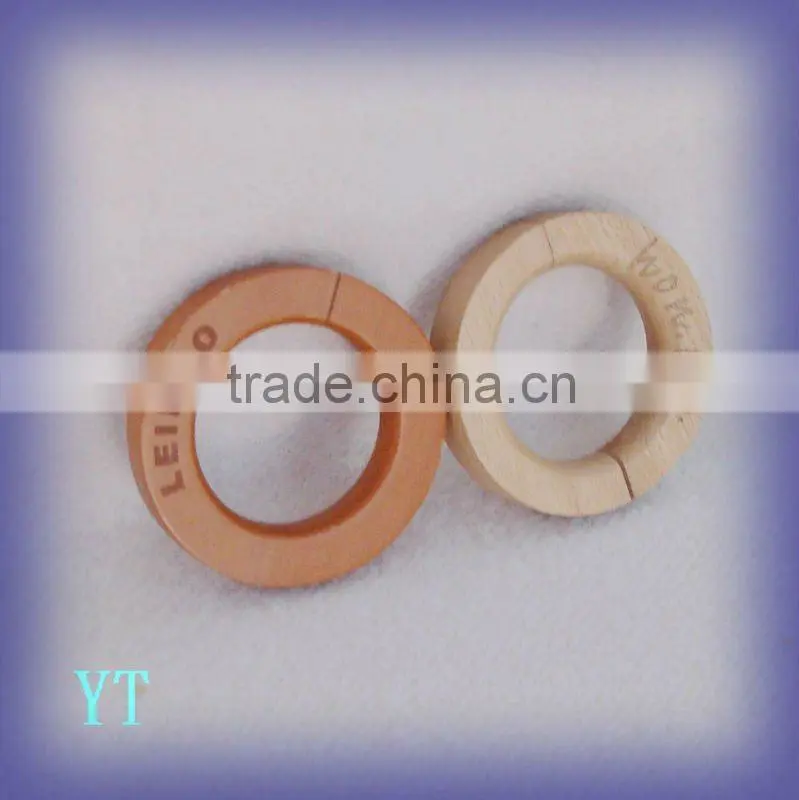 DSL18 fashion wood ring for scarf and jeans hanging