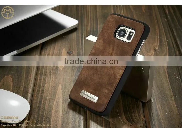 Newest classical design leather case for samsung galaxy s7, soft leather phone case for samsung s7