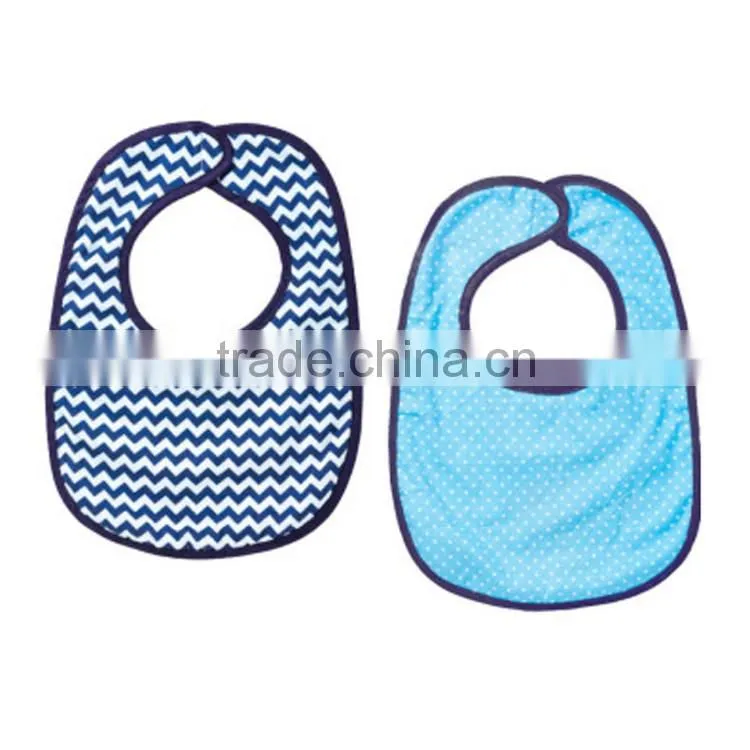 Waterproof cotton baby drool bibs with Customized Logo
