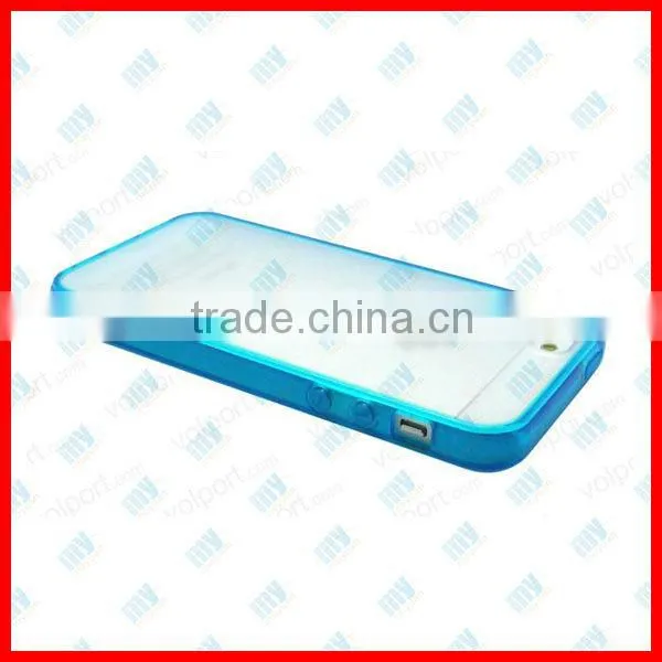 hot item dual color tpu +pc mobile phone case for iphone 5