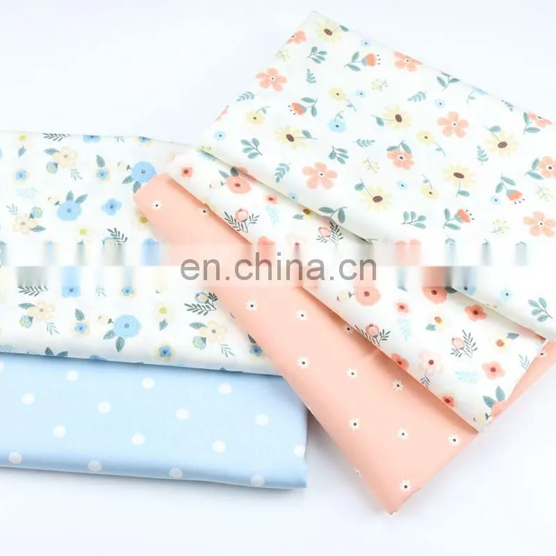 class long plush cotton pure rural beautiful environmental friendly cloth small floral print baby fabric