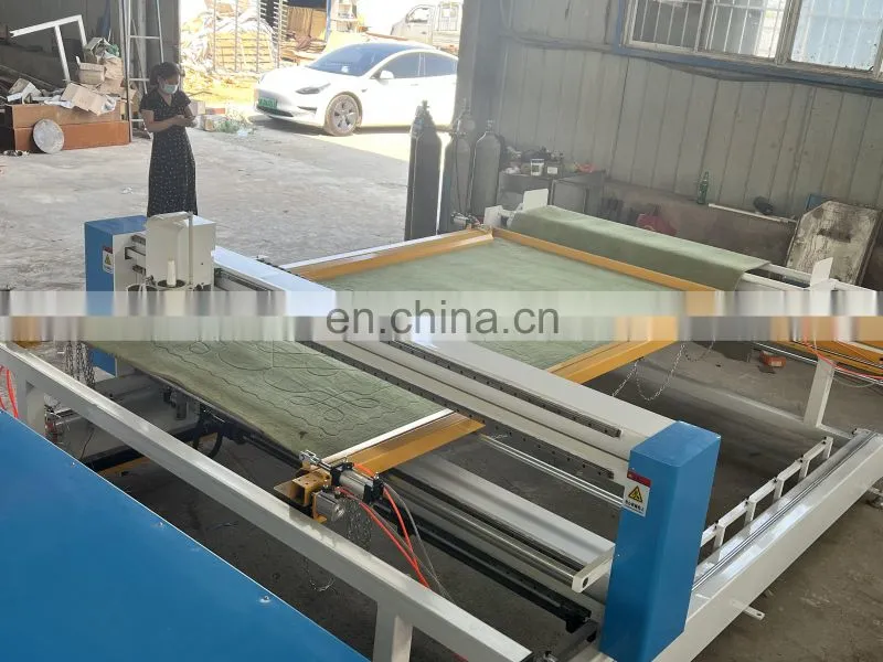 2022 factory supply Long arm ultrasonic mattress quilting embroidery machine for mattress fabric sewing quilt machine