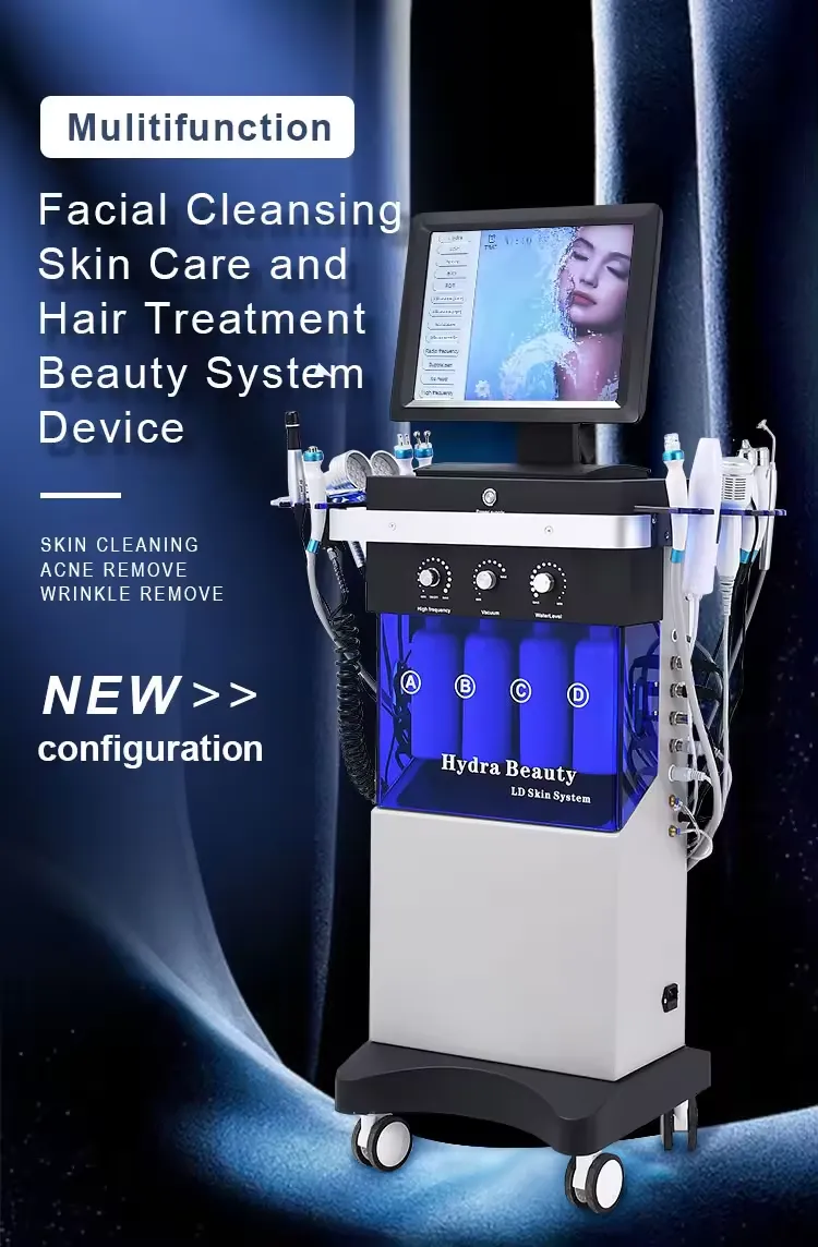 Multi-functional Skin Care Hydrogen Beauty Skin Rejuvenation Diamond Peel Microdermabrasion Hydra Oxygen Facial Machine Machine