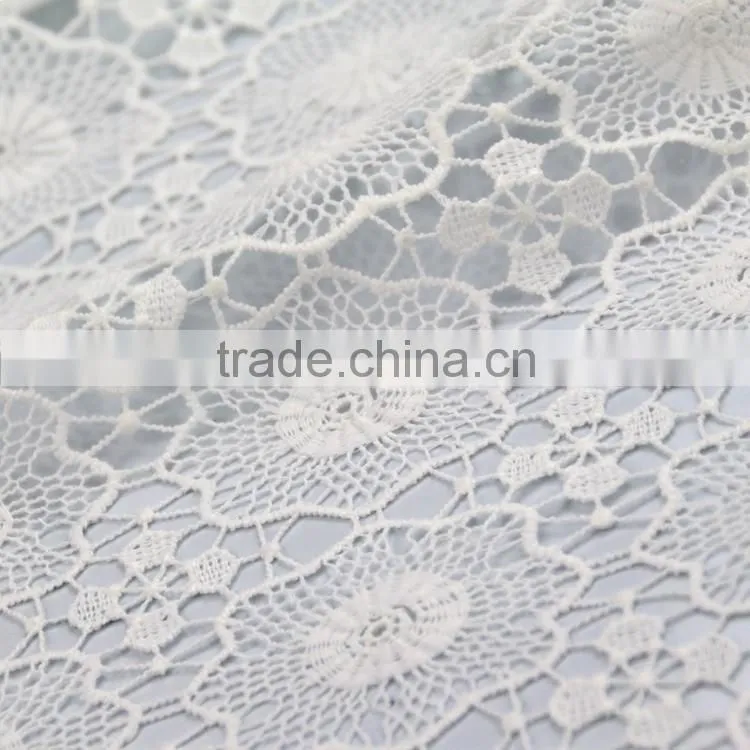 Factory price high quality water soluble printing mesh embroidery fabrics for bridal dress