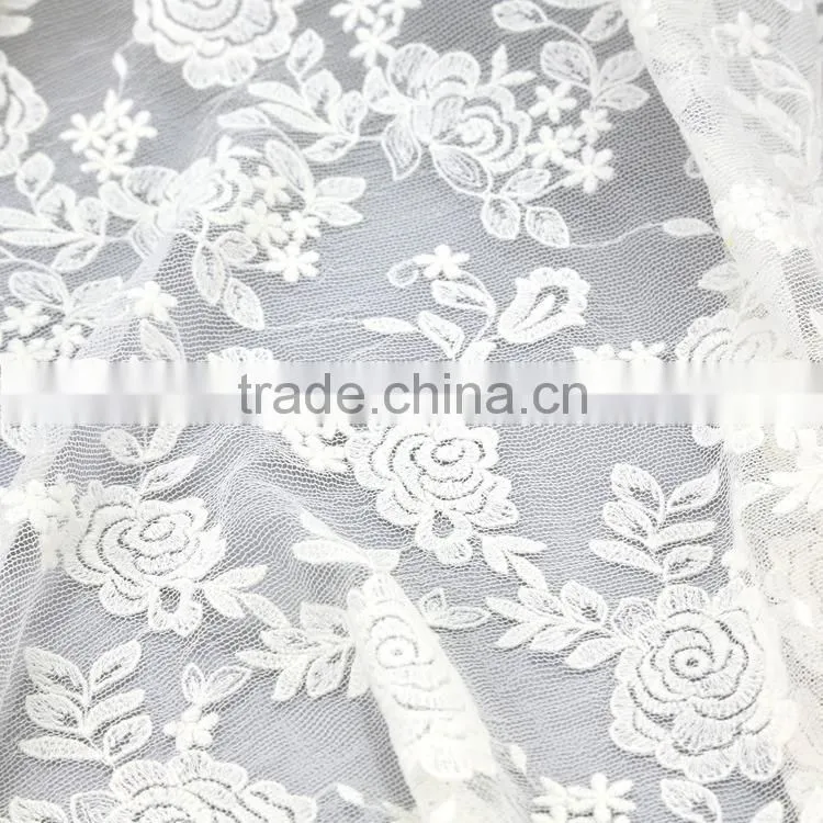 Hot-selling promotional custom rose flower cool mesh embroidery for fashionable girl