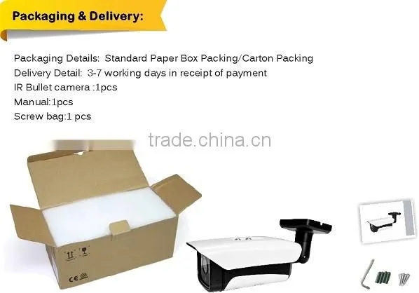 Vari Focal Lens TVI CCTV Camera 2.0MP IR 120m Bullet Camera with OSD Menu Control over Coaxial cable