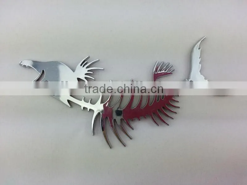 stock car fish decoration car sticker and emblem
