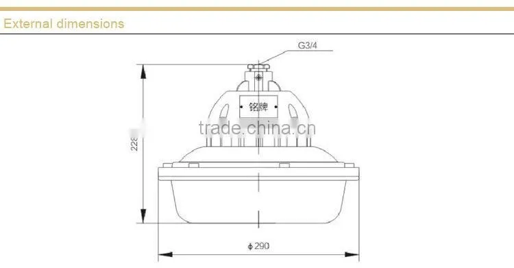 SBF6103 tri proof lamp without maintenance