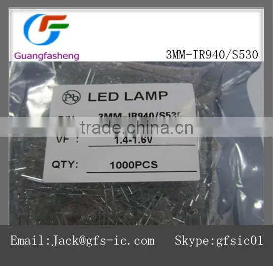 (hot sale)LED 3MM-IR940/S530