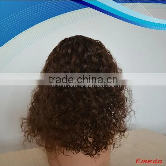 unprocessed brazilian virgin human hair kinky curly natural hairline full lace wigs for black women