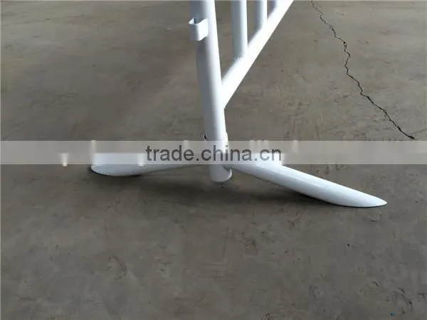 used galvanized crowd control barrier