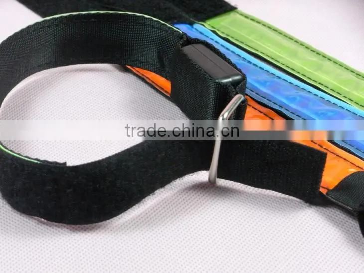 LED light Flash safety arm band safety lights fiber arm bands