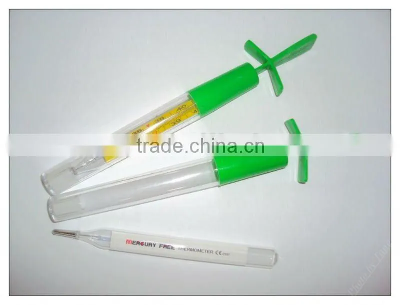 Mercury free clinical thermometers for testing body temperature