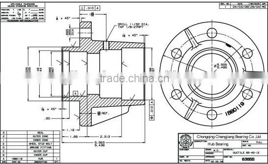 CJB High load Wheel Bearing for Passenger Cars