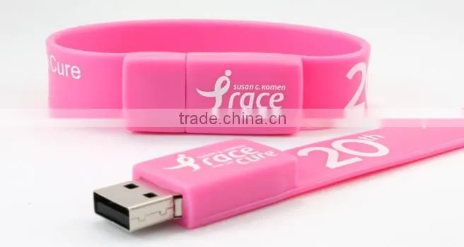 wrist band braclet usb 8gb slap wrist usb flash drive