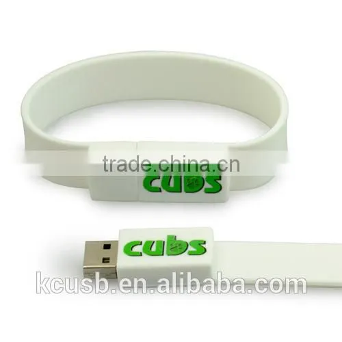 Bulk cheap wristband usb flash drive 1-64gb