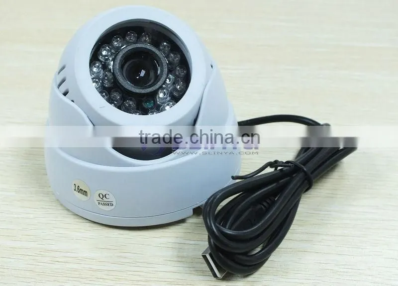 TF Card CCTV Dome Camera Surveillance Recorder DVR 24 IR LED Night Vision