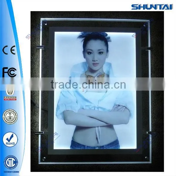 slim crystal led backlight frame acrylic