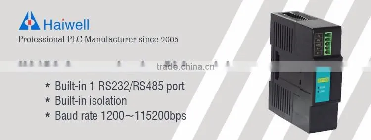 Haiwell H01RS PLC remote communication module with RS232 RS485 port