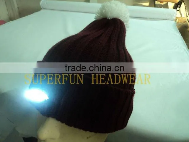 keeping warm led knitted caps
