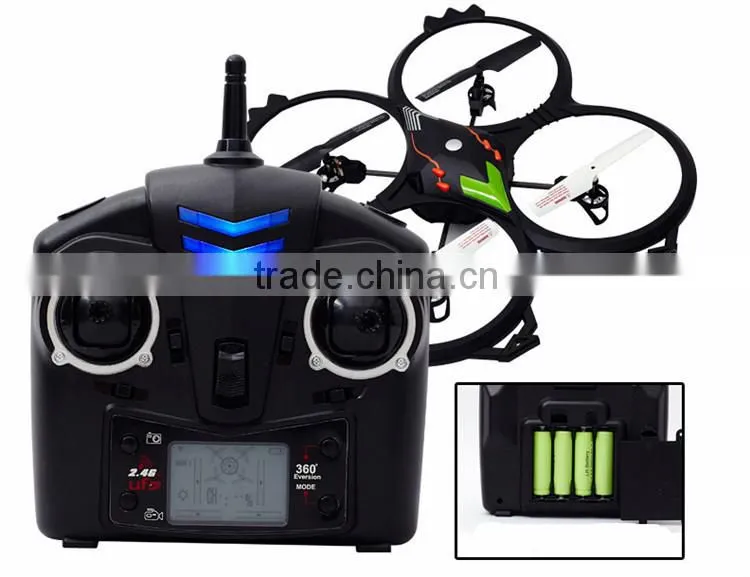 Big size quadcopter camera drone with camera and LED light