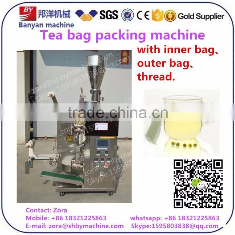 High speed Automatic Tea bag packaging machine with inside bag