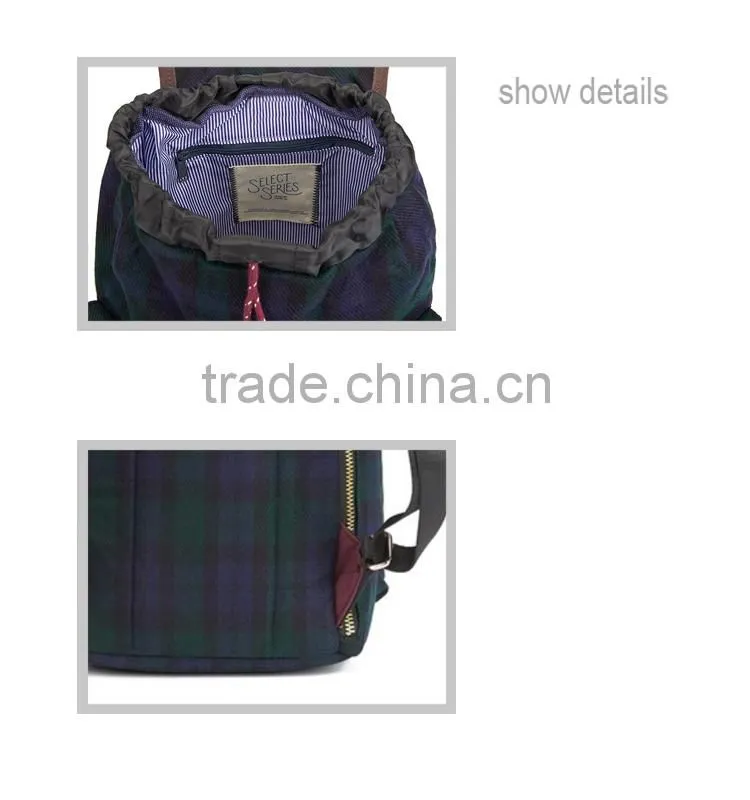 high quality backpack/wholesale canvas backpack/design your own backpack fashion