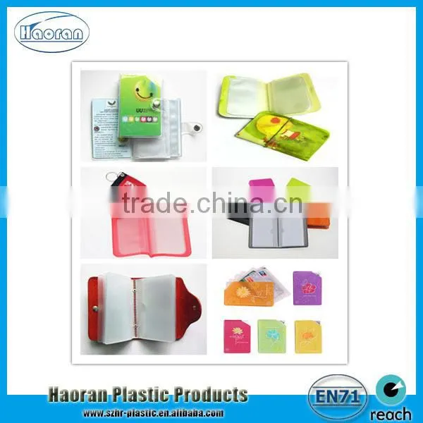 Top Quality Flocking Bank Credit Card Holder, PVC Card Holders
