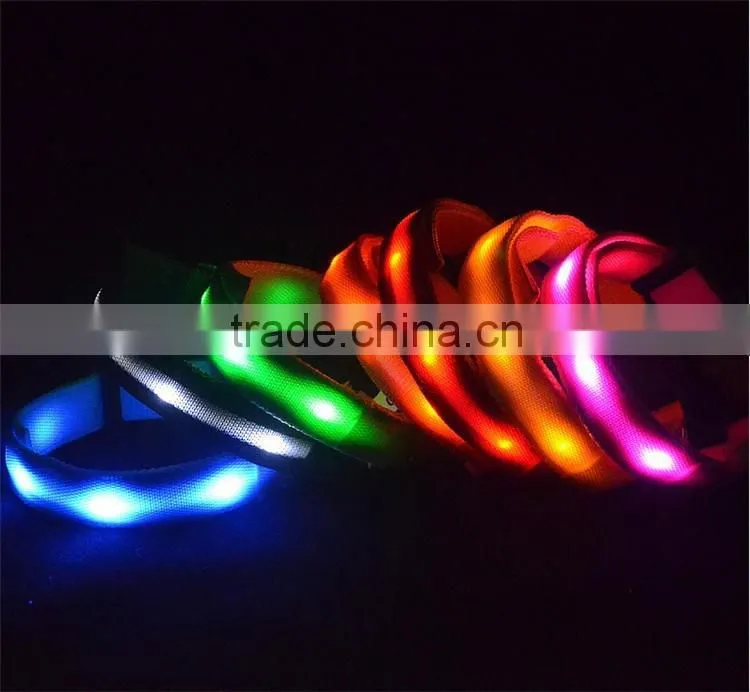 LED Dog Nylon Flashing Glow Pet Light Safety Collar