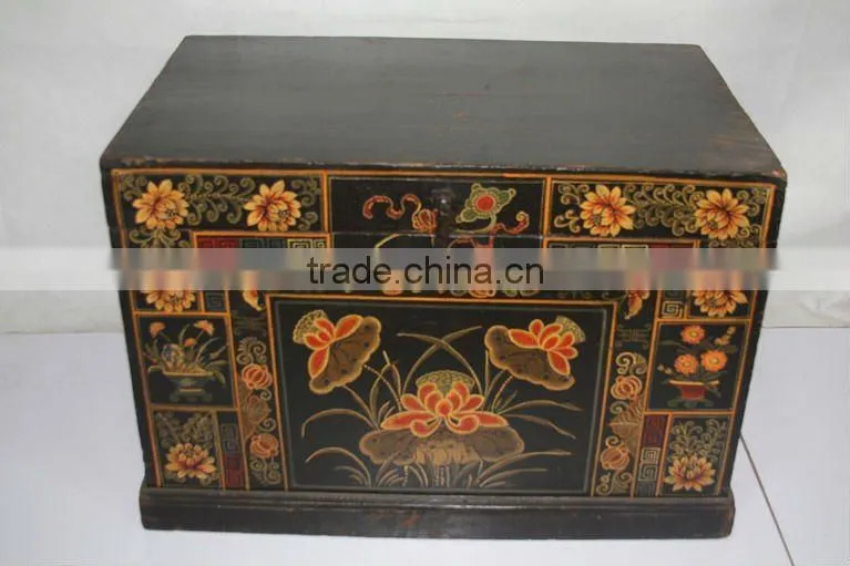 chinese antique wooden chest box