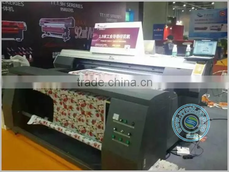 High precision 1.9M two head 1902-T digital textile printer
