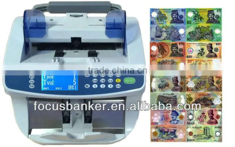 (Attractive Price! ! !) Top Loading Notes Counting Machine for Brunei Dollar(BND) Currency