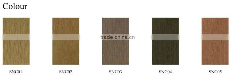 Waterproof weather resistant eco-friendly wood plastic composite wpc diy decking