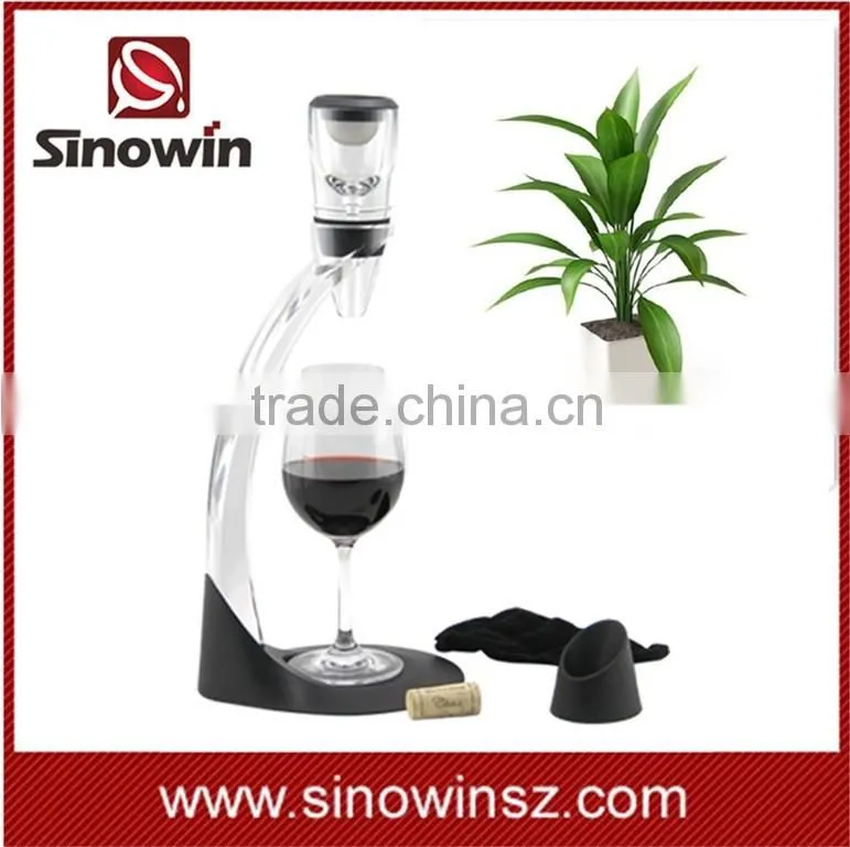 Plastic Wine Aerator Pourer With Stand