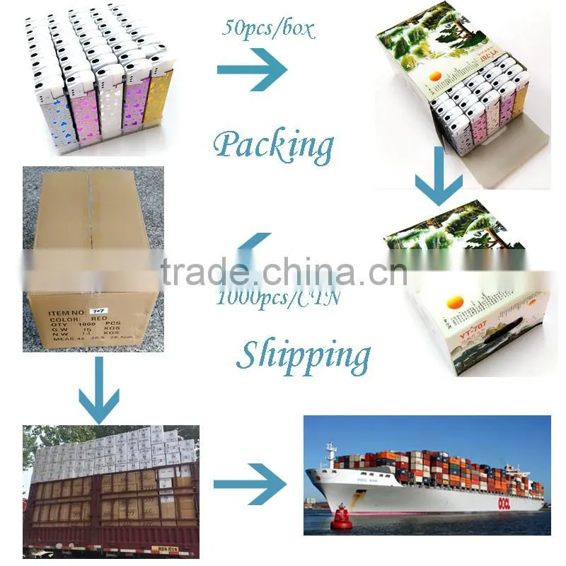 2016 New model pretty lady paper wrapped refillable lighter plastic for wholesale