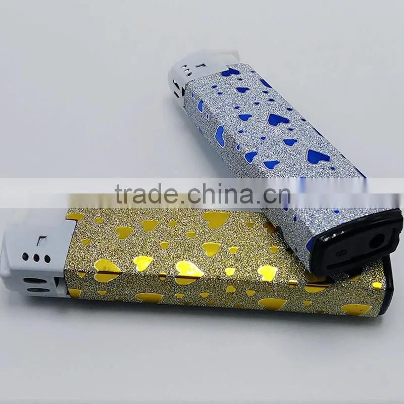 Flash sticker rechargable lighters car cigarette homemade lighter