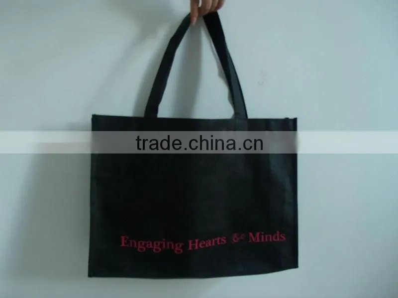 2013 newest black promotion custom non woven handbag