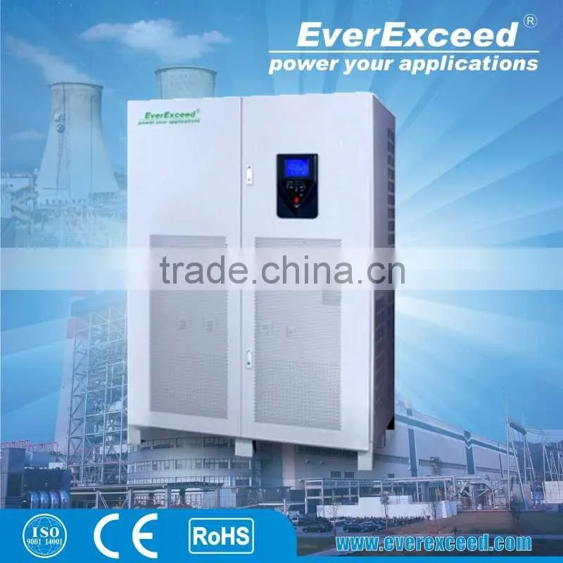 EverExceed 1-400KVA 3 Phase Low Frequency Online UPS, GBT input rectifier PowrNX For Telecommucation