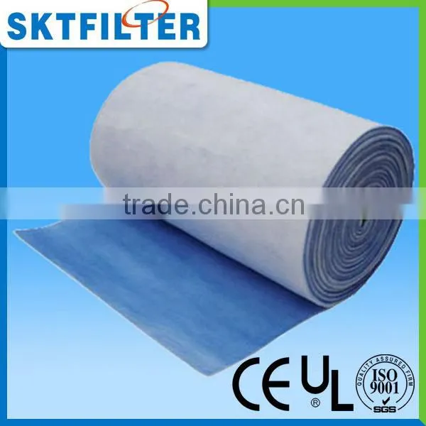 2014 White and Blue pads or rolls fashionable cheap synthetic fiber air filter cotton