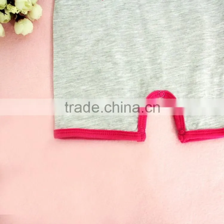 2016 fashion100% cotton baby clothes print letter baby girl summer bodysuit