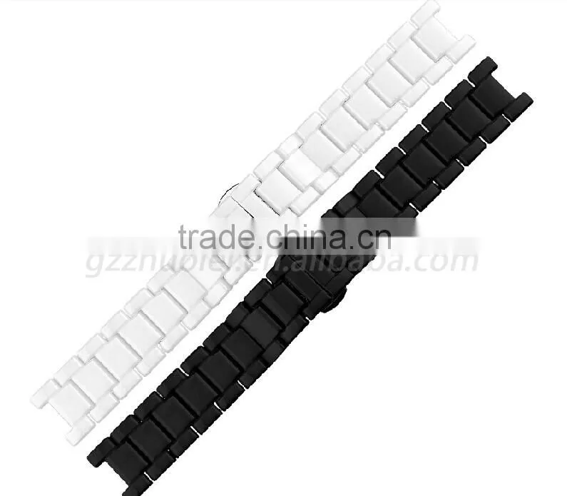 18*10/20*11/16*10/16*8mm high quality ceramic Watch bracelet with stainless steel buckle Wholesale 3PCS