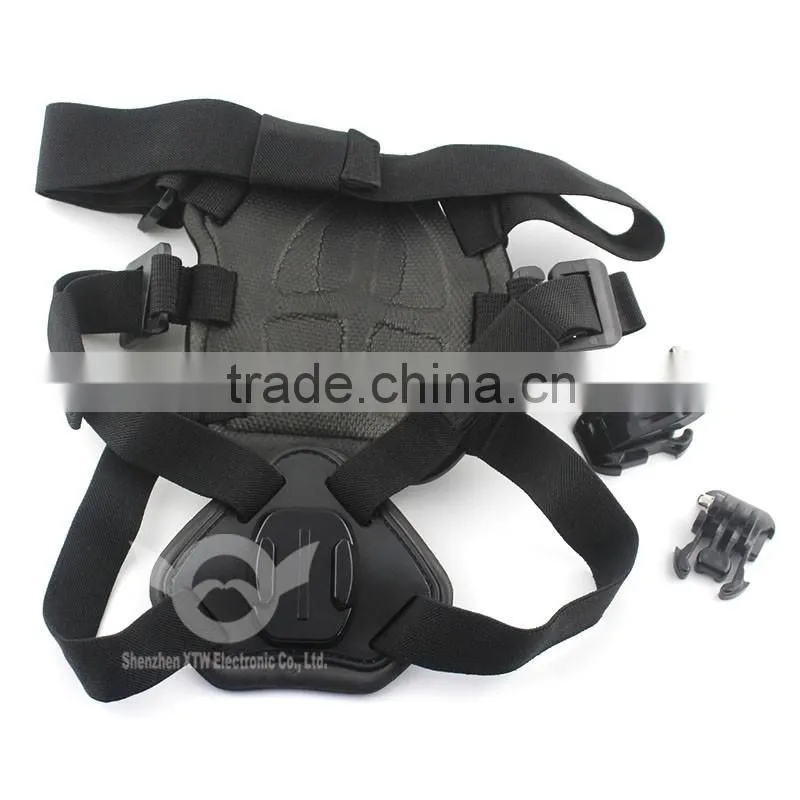 Dog Fetch Harness Chest Strap Belt Mount for GoPro Hero 4/3+/3/2/1lack, Blue, Pink