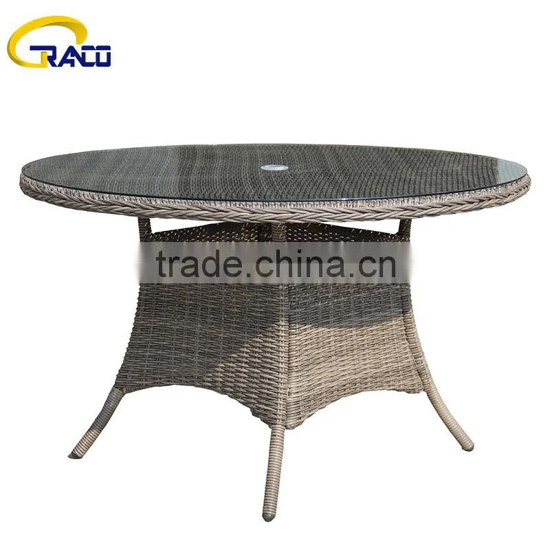 Aluminum furniture rattan cheap dining room set