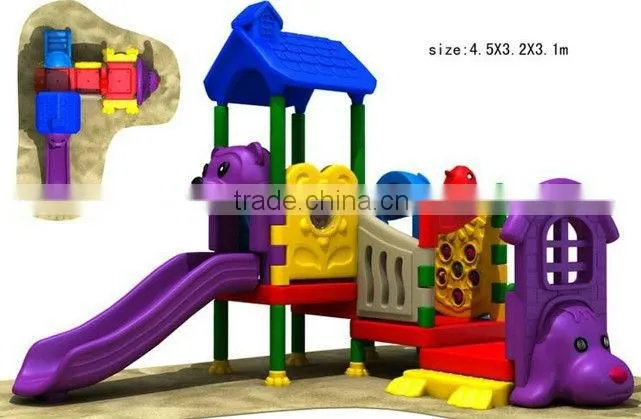 Outdoor Plastic Slide Playground