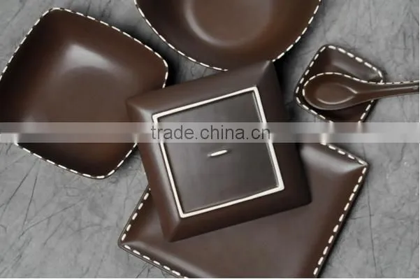 Salad Bowl Of Salad Bowl Noodle Soup Bowl The Brown Ceramic Tableware HY1671401