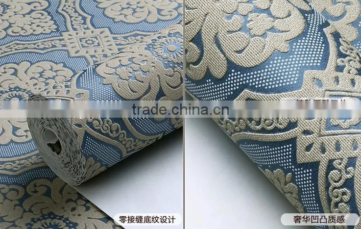 Factory high quality interior european design wallpaper